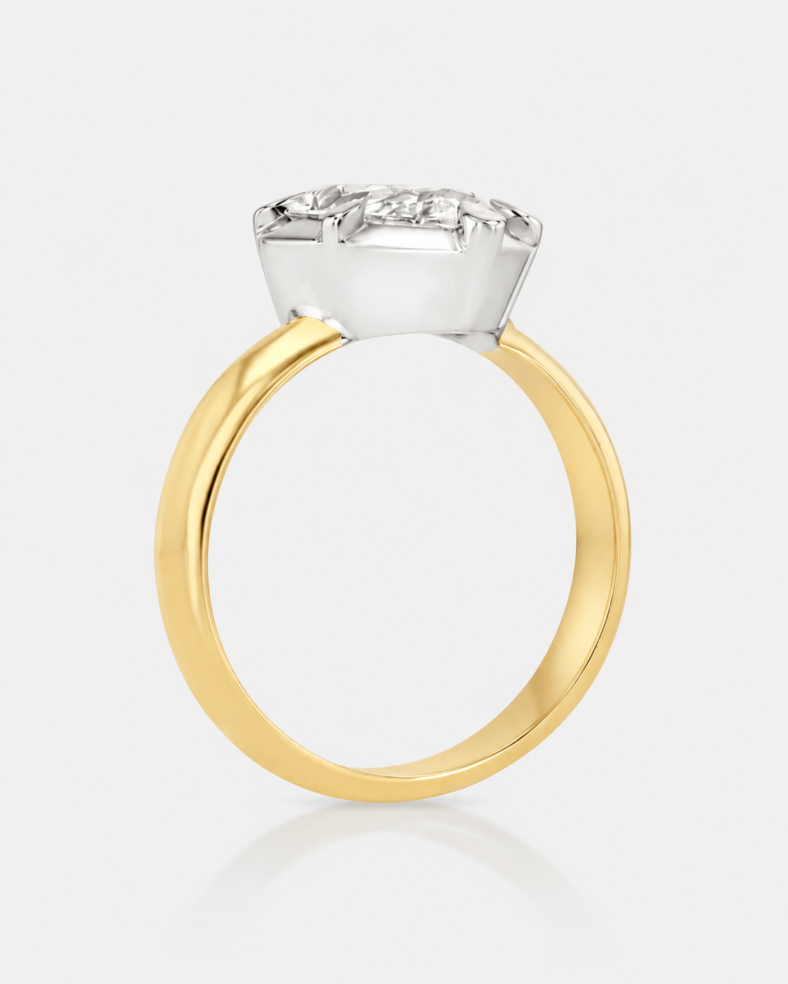 Georgian Pear Pinky Ring