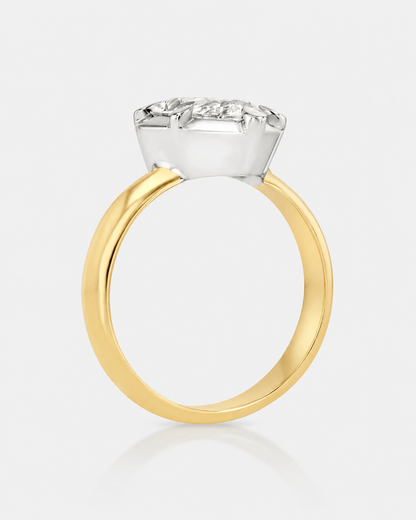 Georgian Pear Pinky Ring
