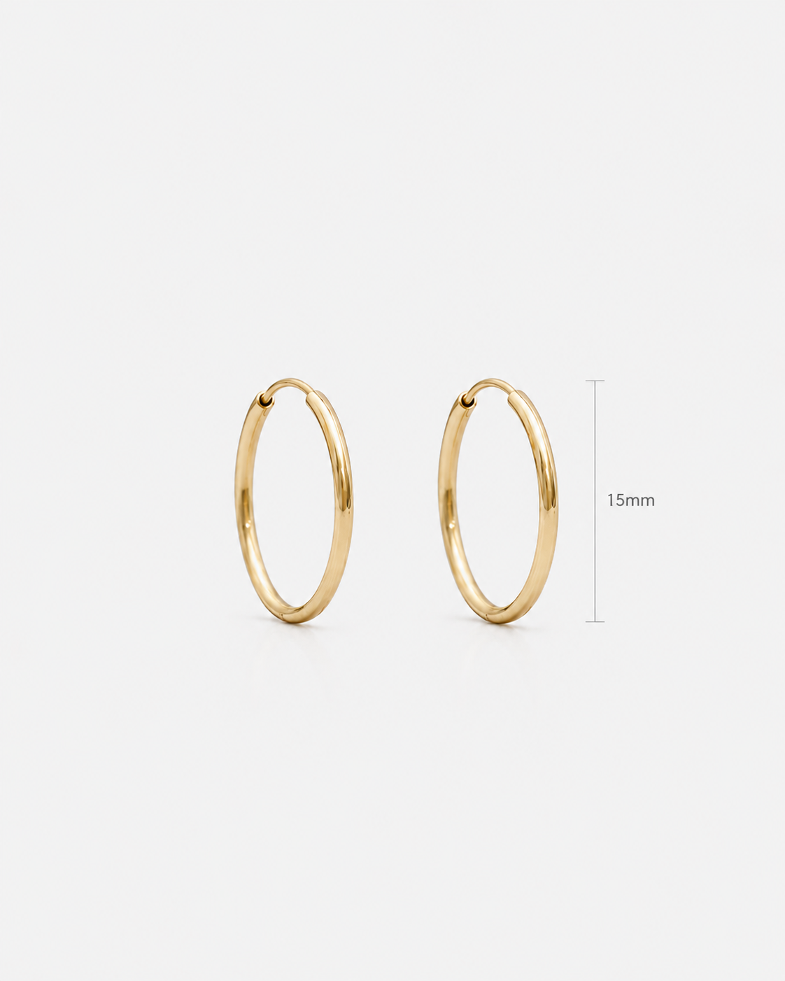 Lightweight Hoop Earrings Tiny
