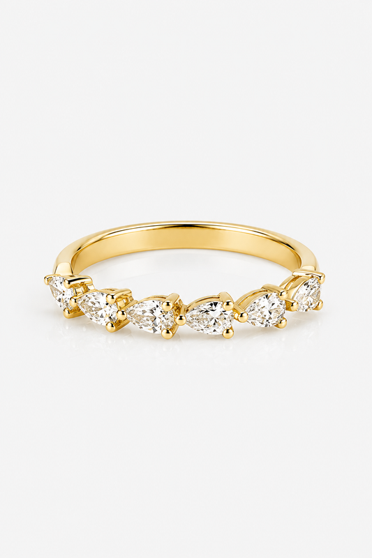 Pear Eternity Diamond Ring