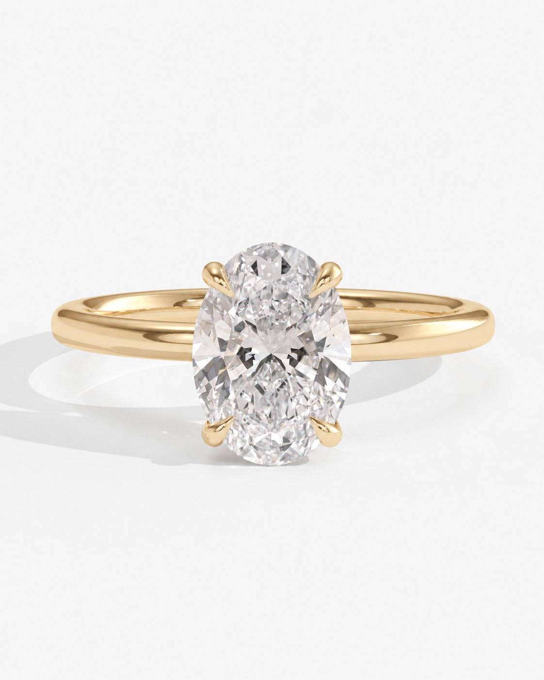 Oval Lab Diamond Engagement Ring