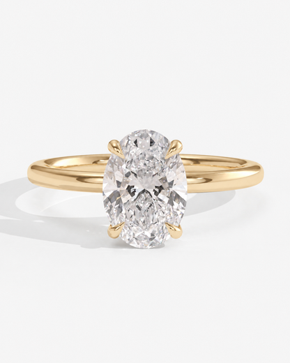 Oval Lab Diamond Engagement Ring
