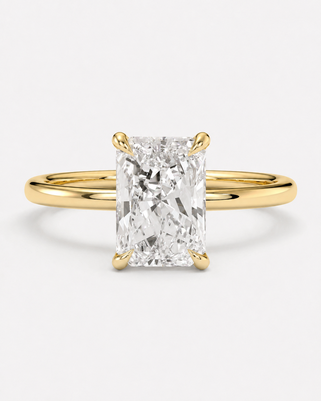 2CT Radiant Lab-Grown Diamond Engagement Ring - Ready To Ship
