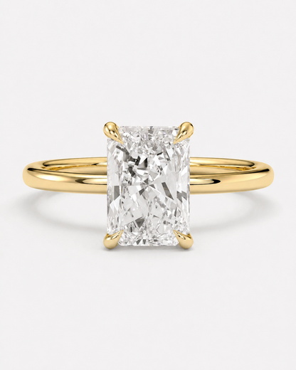 2CT Radiant Lab-Grown Diamond Engagement Ring - Ready To Ship