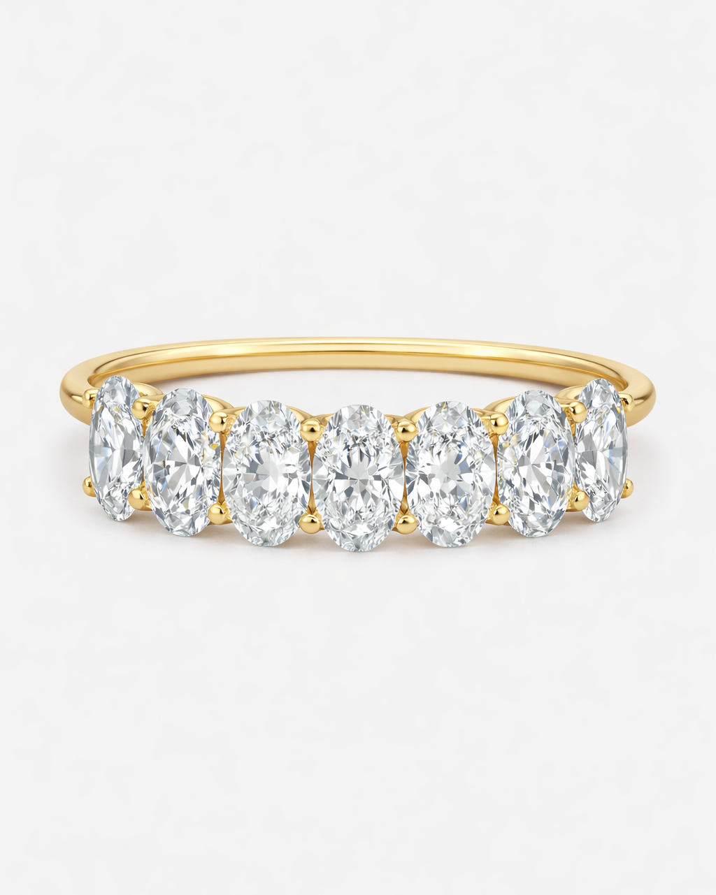 Oval Diamond Eternity Band - 3 carat