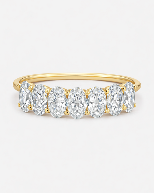 Oval Diamond Eternity Band - 3 carat