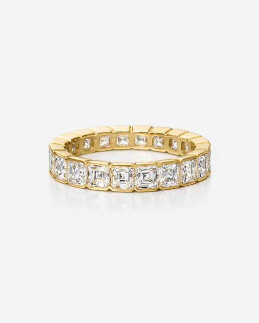 Asscher Bezel Lab Diamond Eternity Band