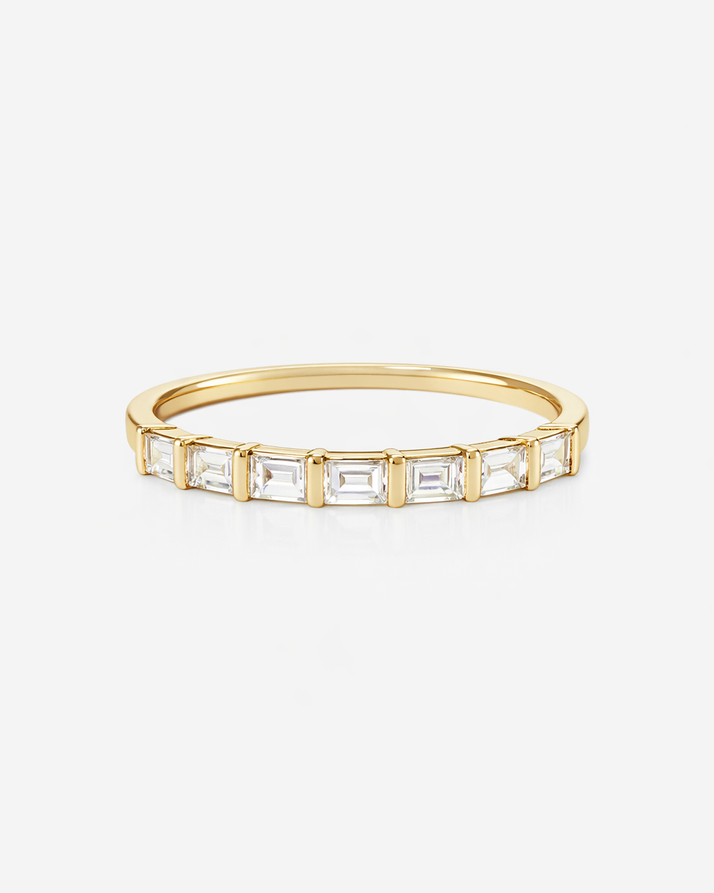 Baguette Diamond Wedding Band