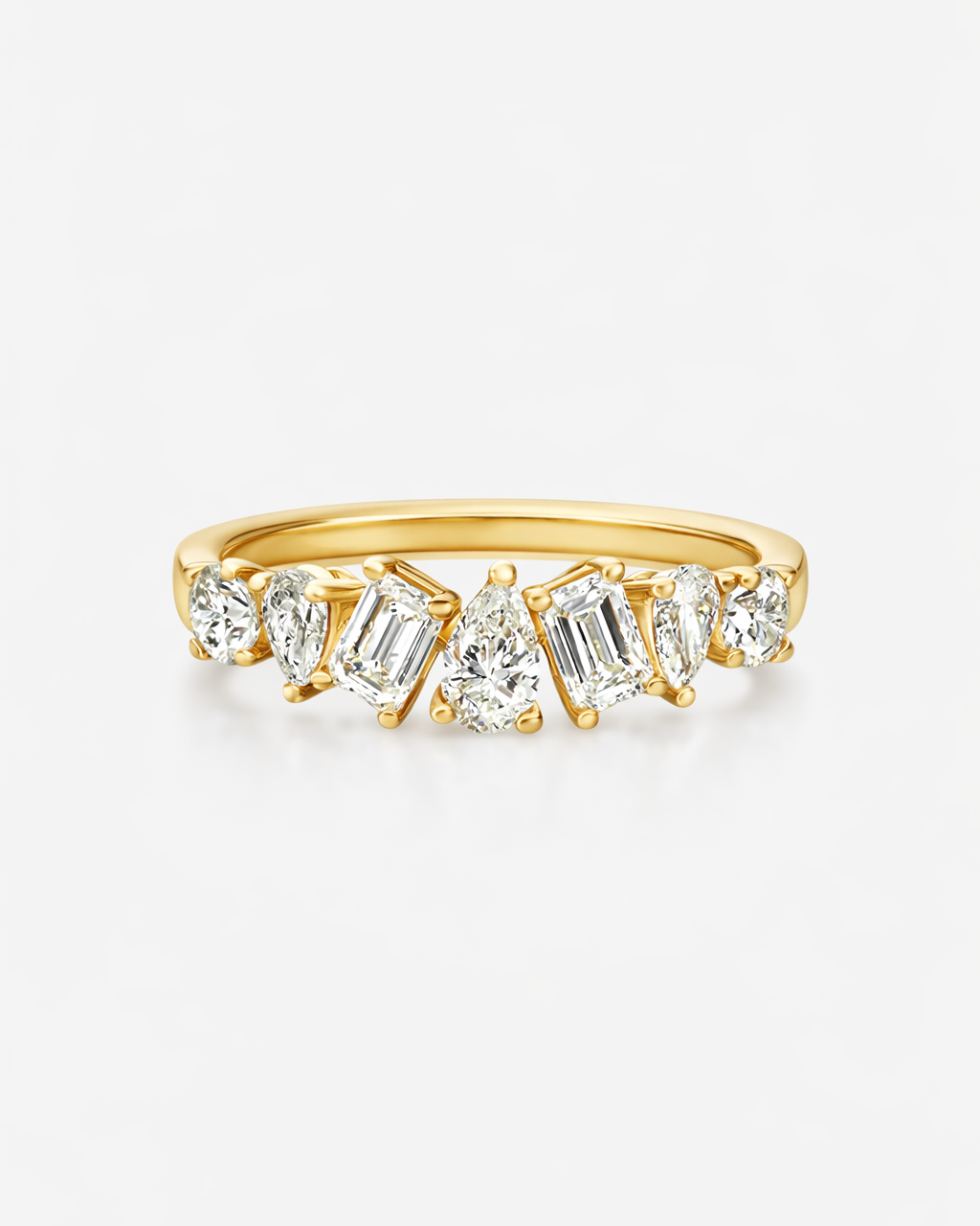 Multi-Shape Diamond Eternity Ring