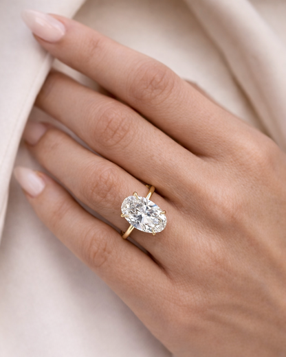 Moval Lab Diamond Engagement Ring 2 Carat
