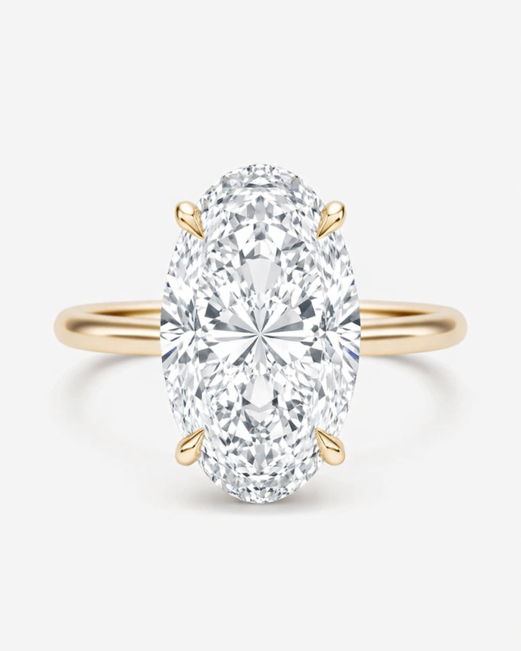 Moval Lab Diamond Engagement Ring