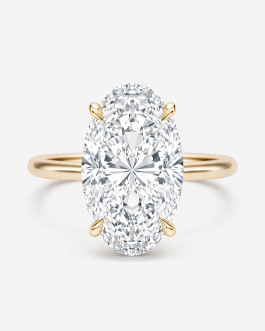 Moval Lab Diamond Engagement Ring