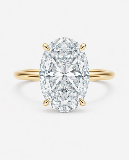 Oval Lab Diamond Engagement Ring