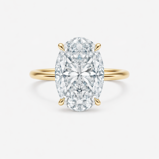 Oval Lab Diamond Engagement Ring