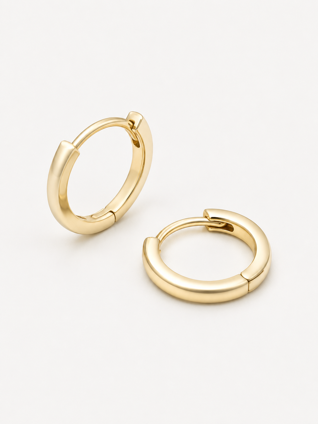 Classic Gold Huggie Earrings - 10mm