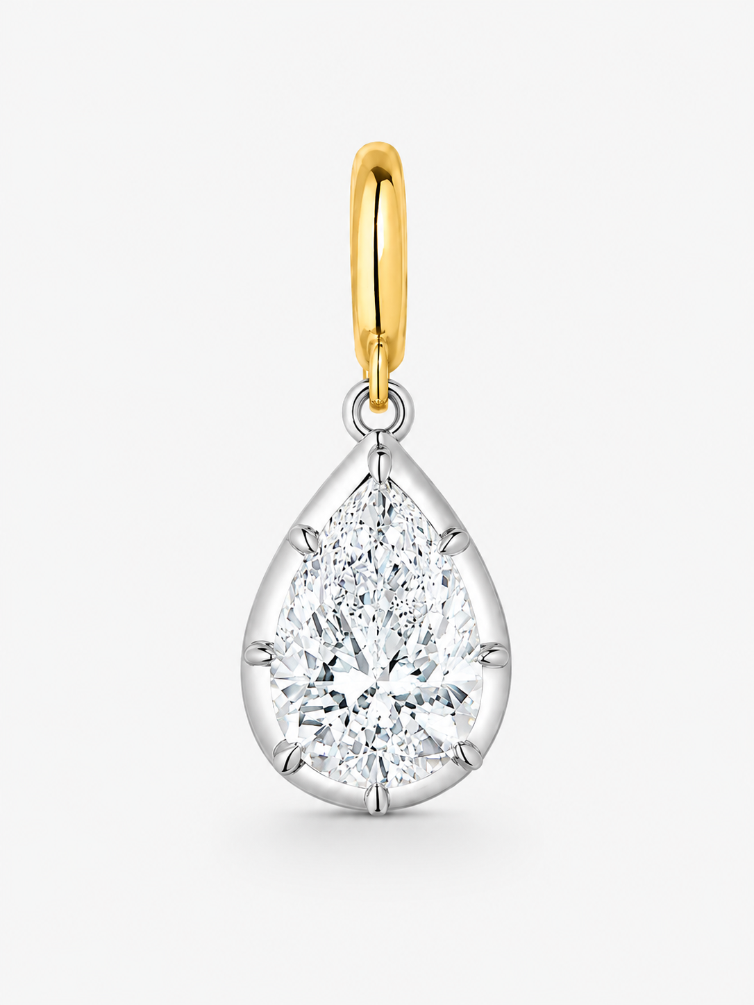 Pear Georgian Diamond Pendant