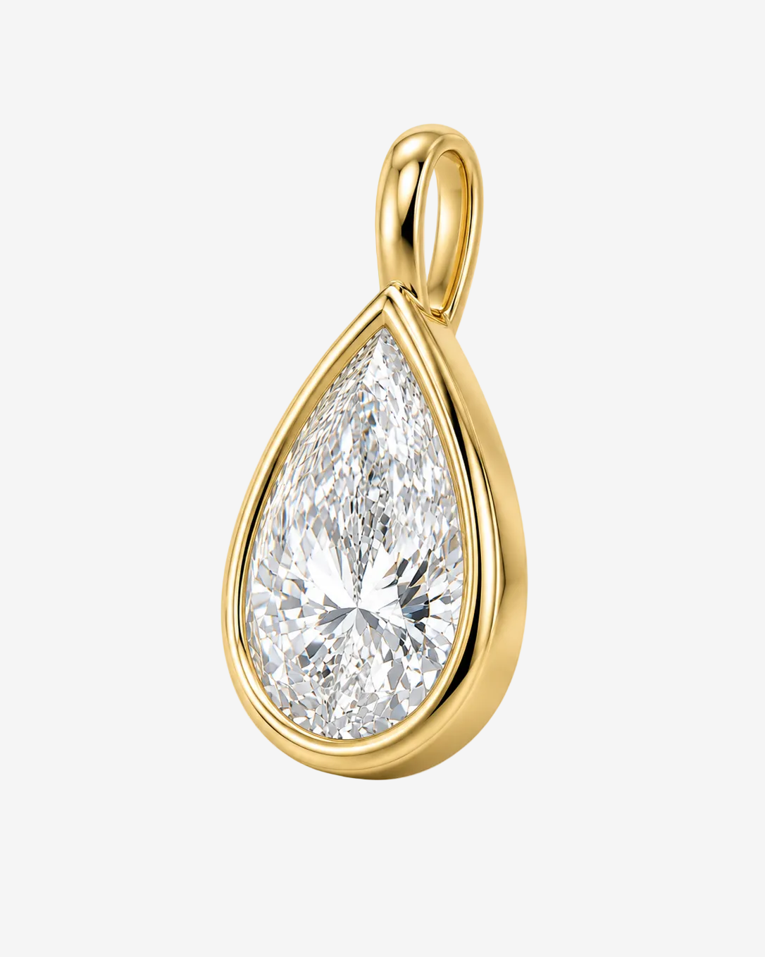 Pear Diamond Bezel Drop