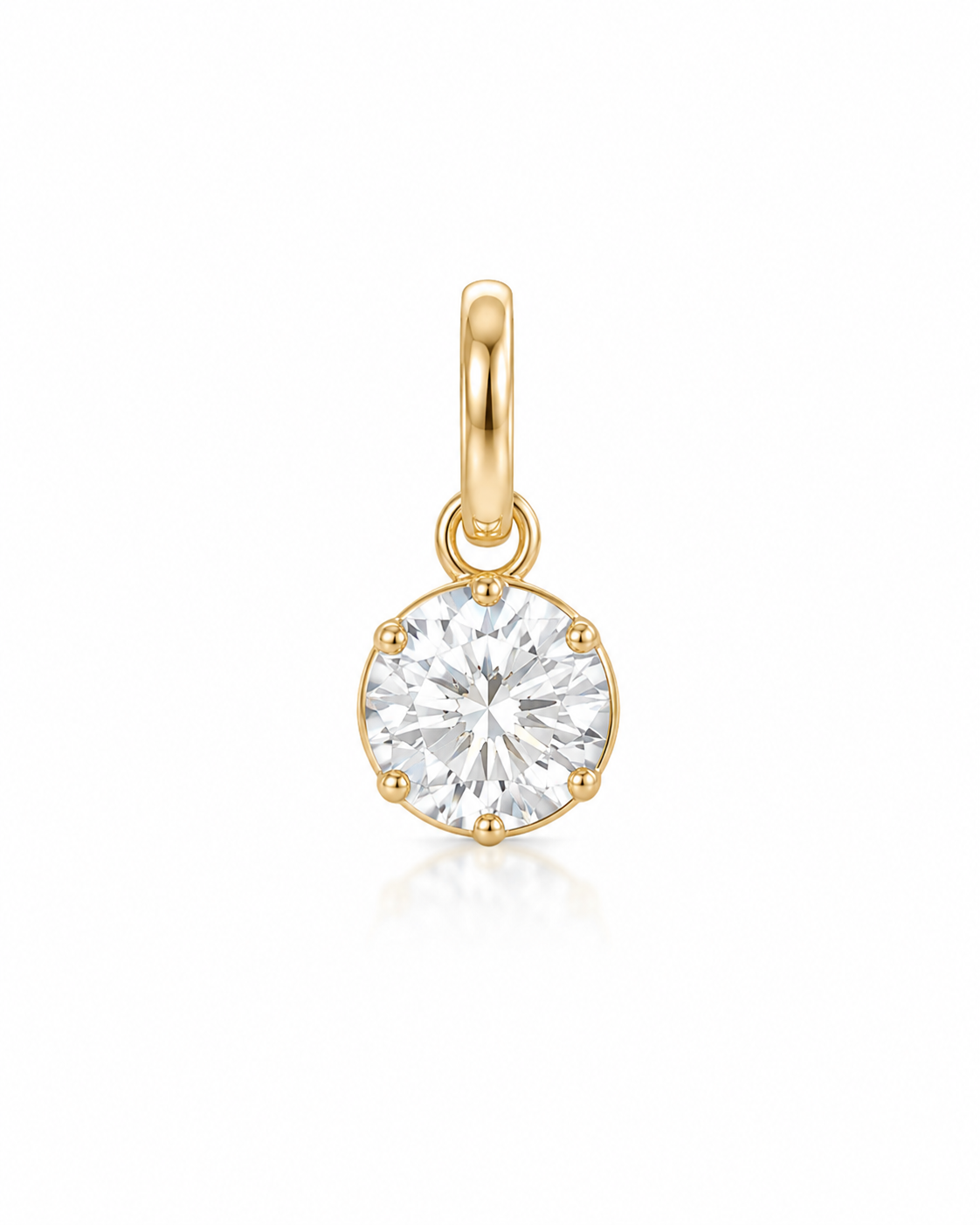 Round Georgian Pendant Diamond