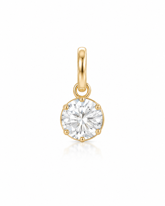 Round Georgian Pendant Diamond