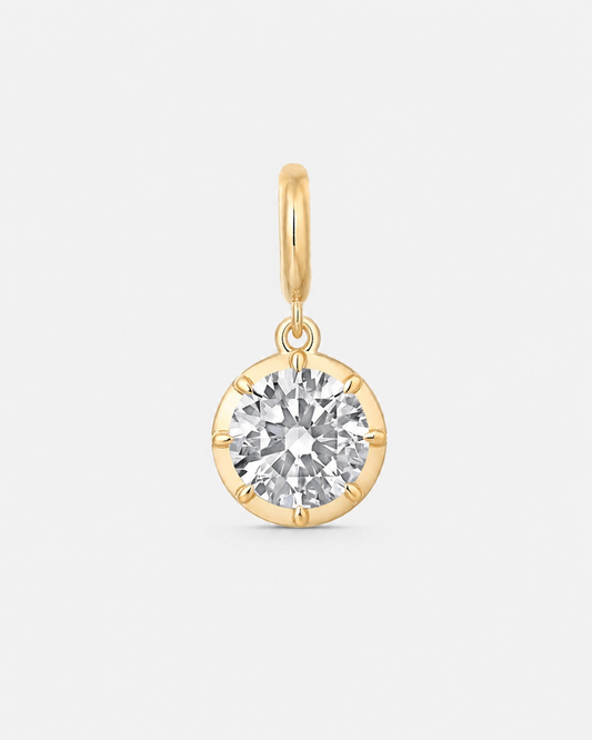Round Georgian Pendant Diamond