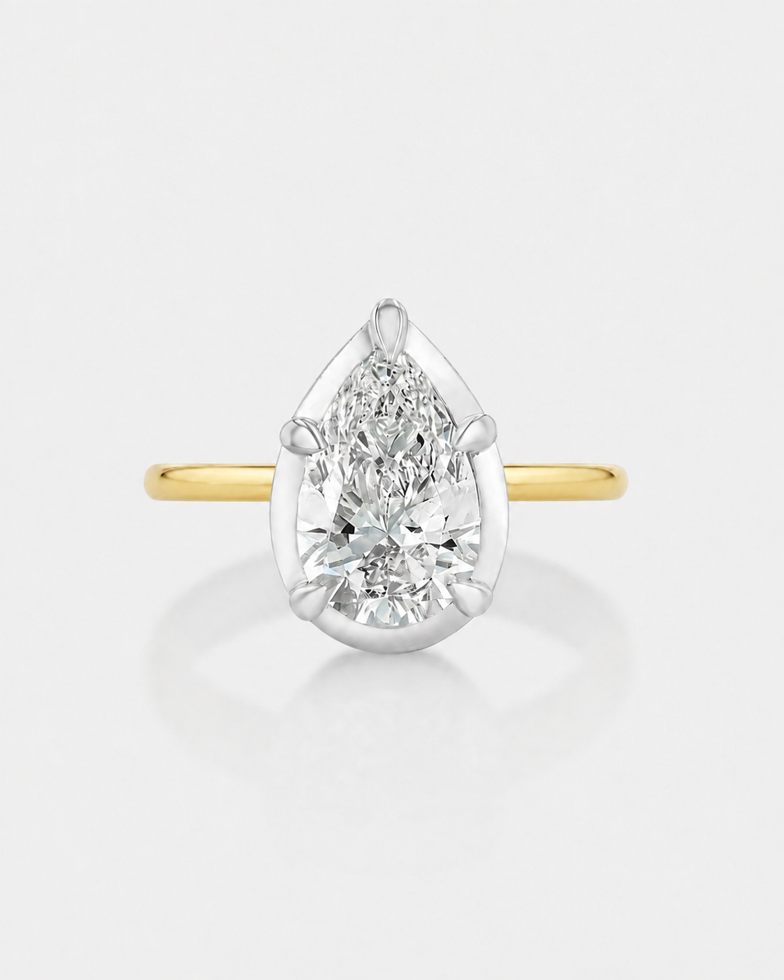 Georgian Pear Pinky Ring