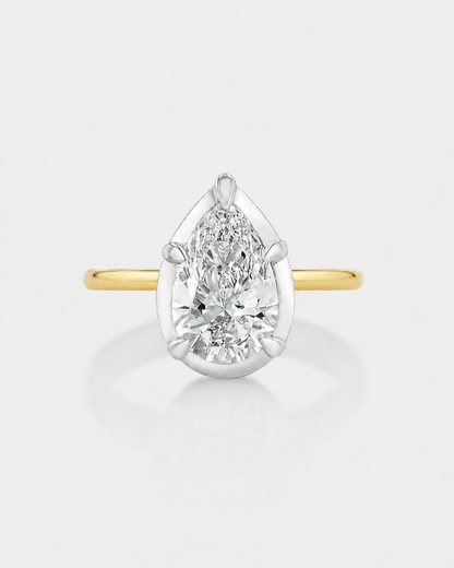 Georgian Pear Pinky Ring