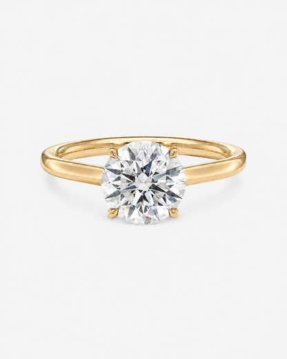 Round Lab Diamond Engagement Ring