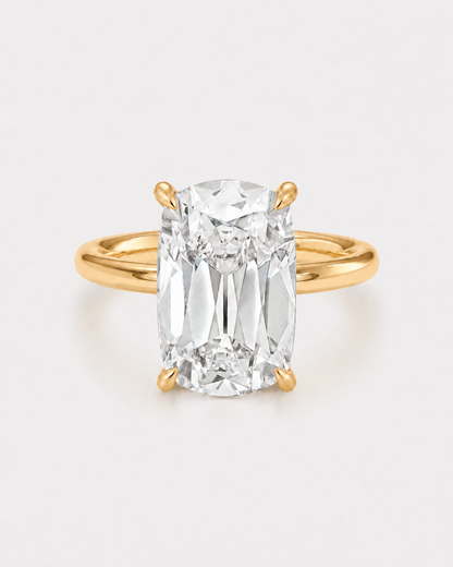 Old Mined Cushion Antique Diamond Engagement Ring