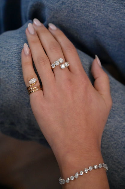 Marquise Wrap Pinky Ring