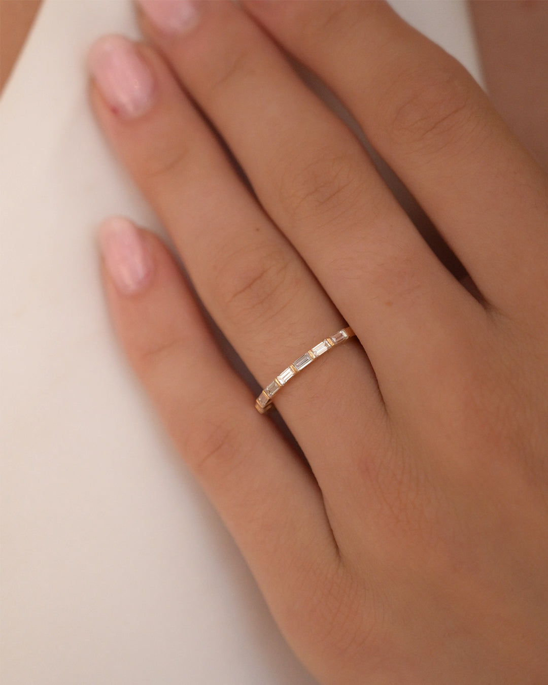 Baguette Diamond Wedding Band
