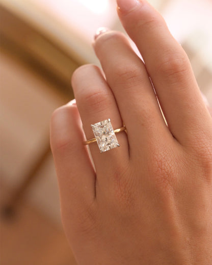 2CT Radiant Lab-Grown Diamond Engagement Ring - Ready To Ship
