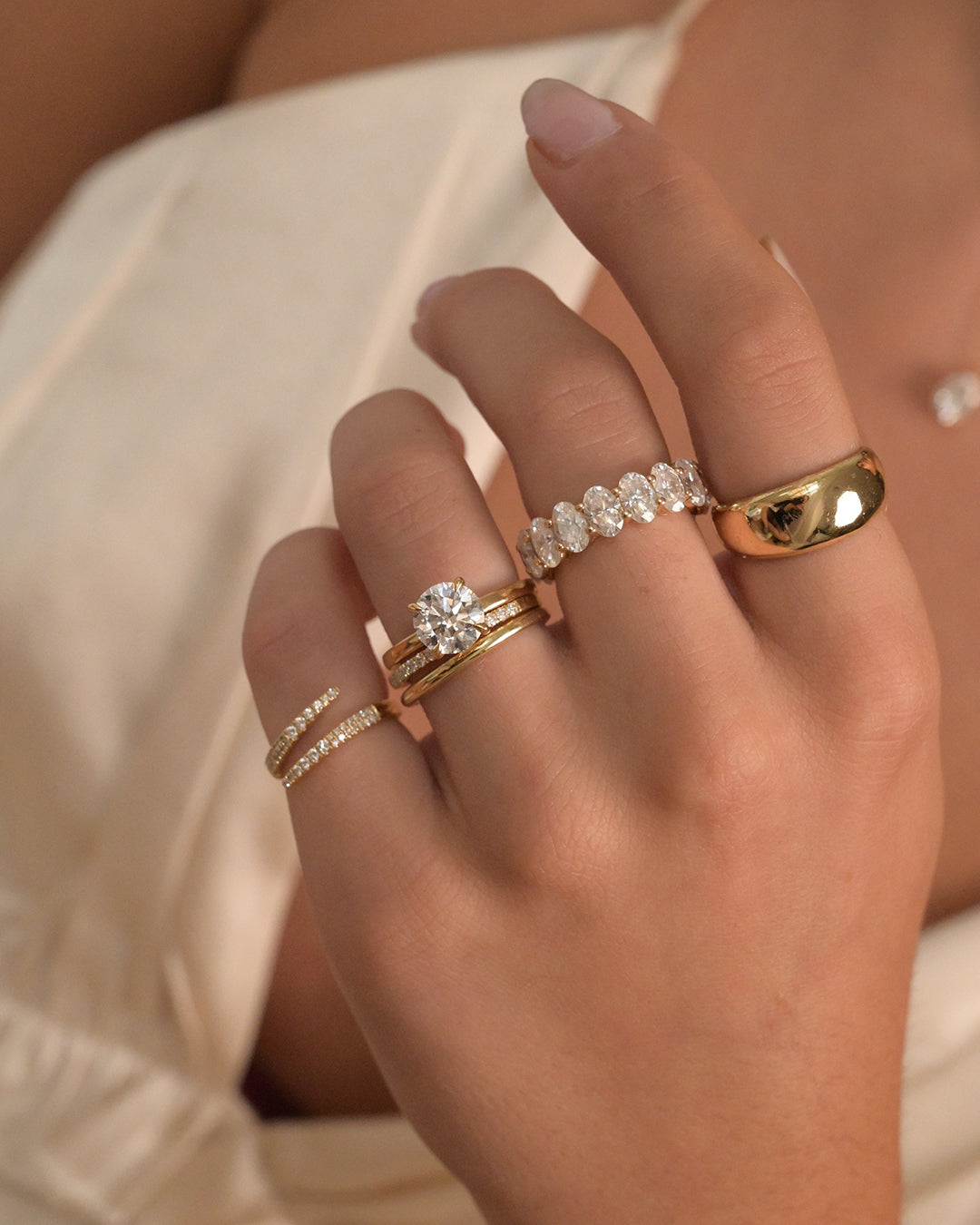 Oval Diamond Eternity Band - 3 carat