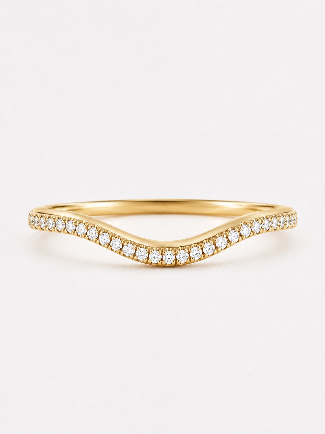 Pave Wave Pinky Band - Silkhour