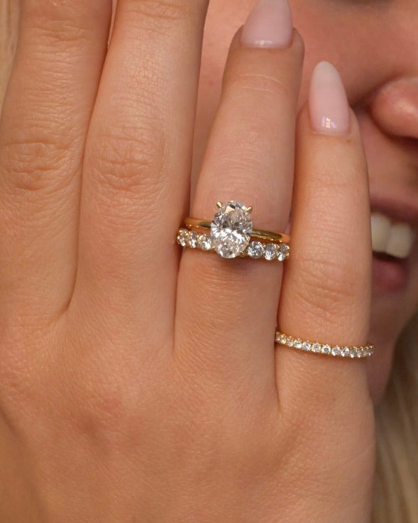 2ct Oval Lab-Grown Diamond Engagement Ring- Ready to Ship