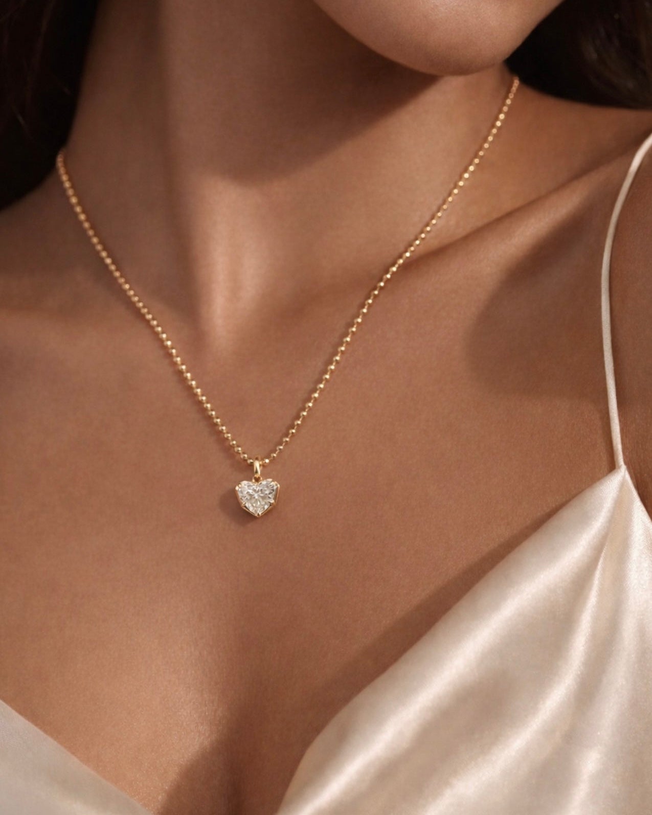 Heart bezel pendant