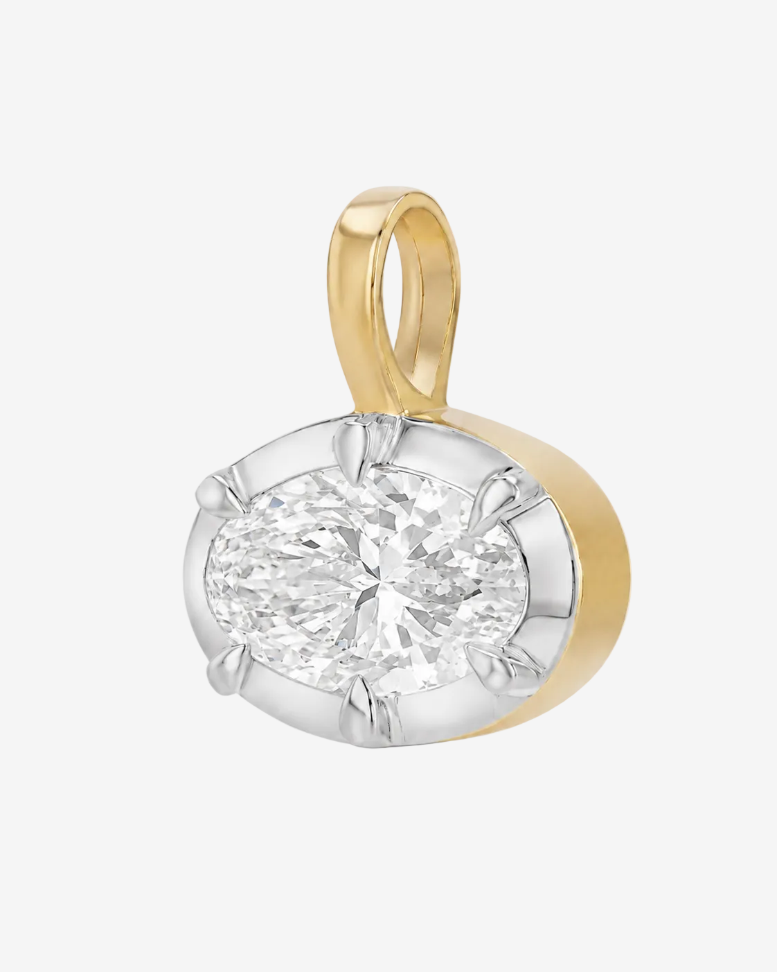 Oval Georgian Diamond Pendant