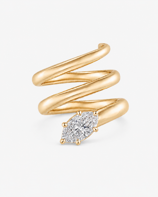 Marquise Wrap Pinky Ring