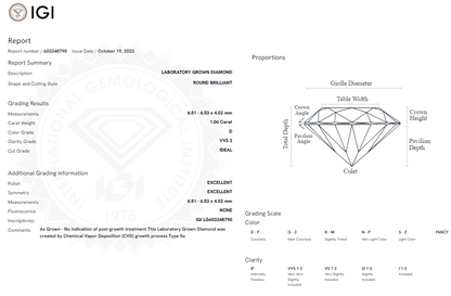 1.06 Carat Round Diamond