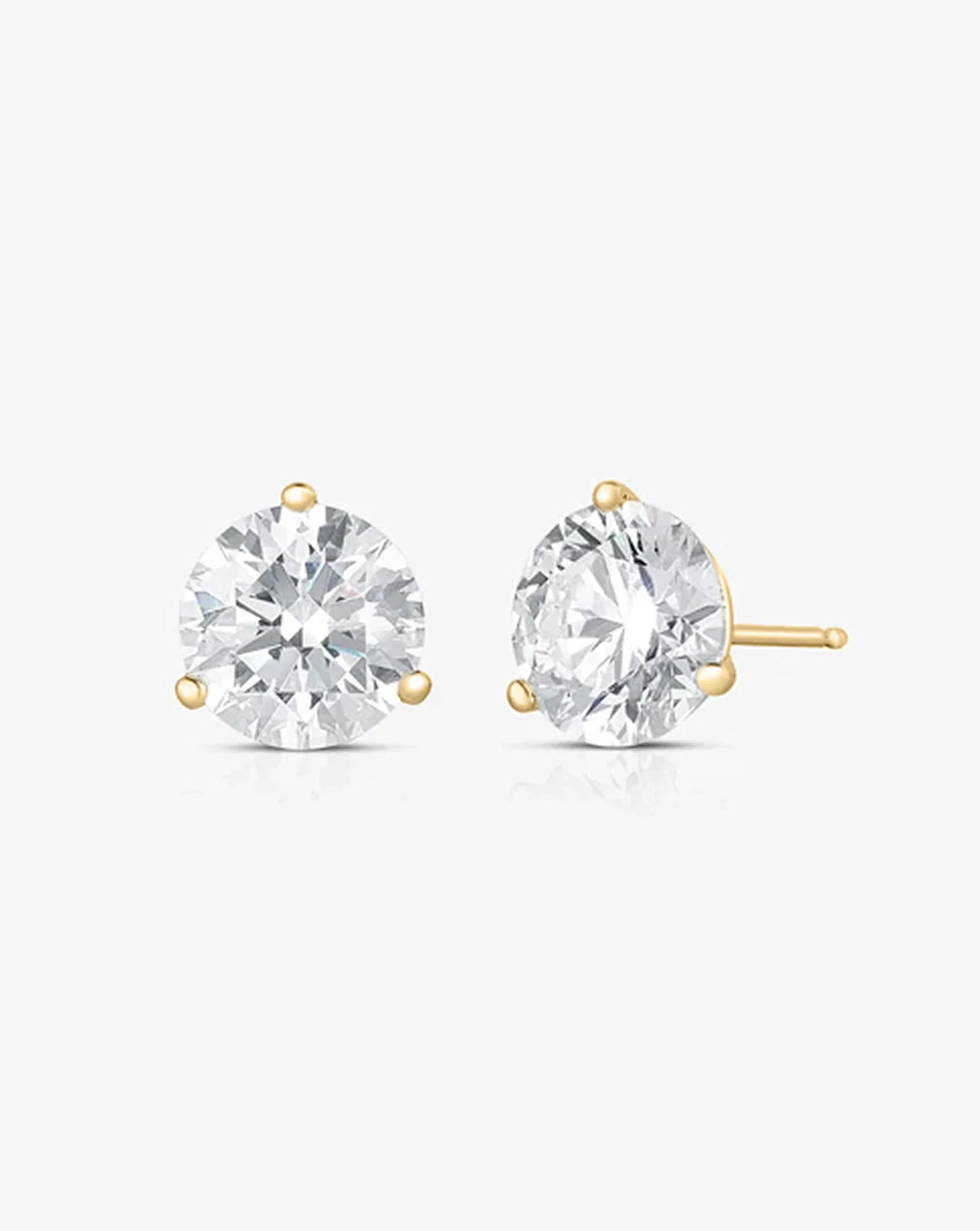 Round Lab-Grown Diamond Stud - 2 CT