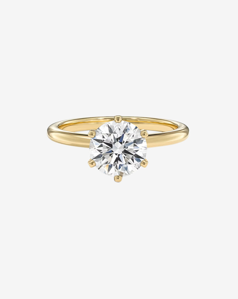 Round Lab-Grown Diamond Engagement Ring