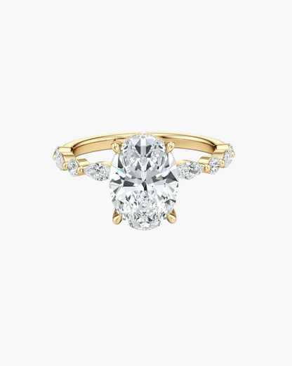 2.5ct Oval Lab-Grown Diamond Engagement Ring- Ready to Ship
