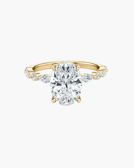 2.5ct Oval Lab-Grown Diamond Engagement Ring- Ready to Ship