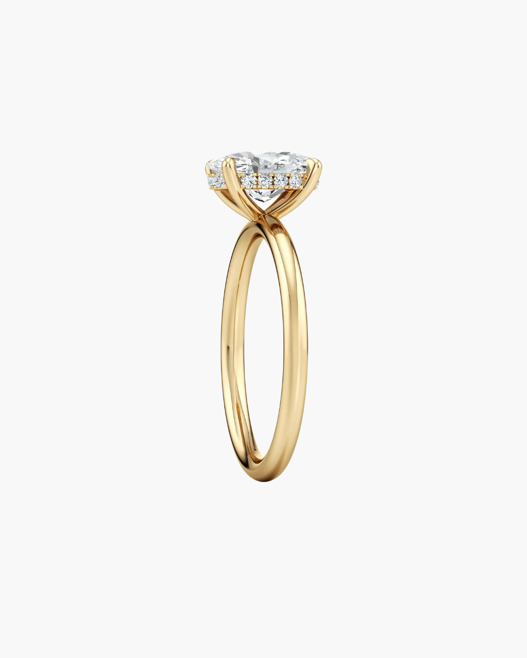 Oval Lab Diamond Engagement Ring