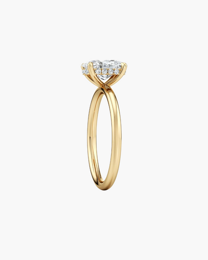 Oval Lab Diamond Engagement Ring