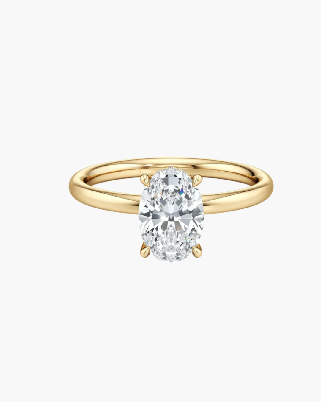 Oval Lab Diamond Engagement Ring