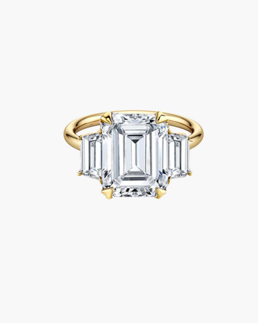 Emerald Trap Engagement Ring