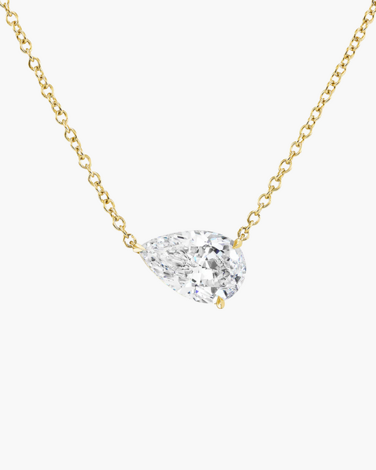 Pear Diamond Necklace