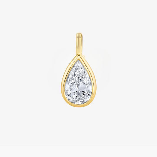 Signature Pear Bezel Diamond Pendant