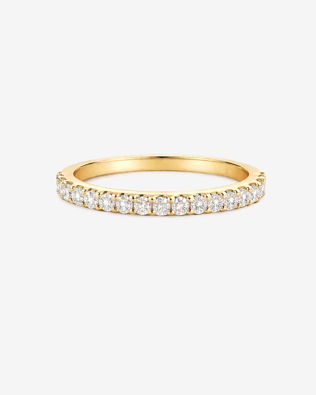 Classic Diamond Pave Band Wedding Ring