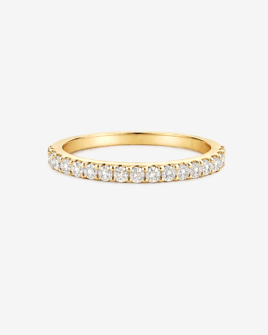 Diamond Half Pavé Wedding Ring